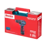 دریل شارژی براش‌لس 16 ولت 50 نیوتن‌ متر رونیکس مدل 8669