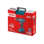 کیت دریل پیچ‌گوشتی چکشی شارژی 13 میلی‌متری براش‌لس تاپ لاین رونیکس مدل 8900K