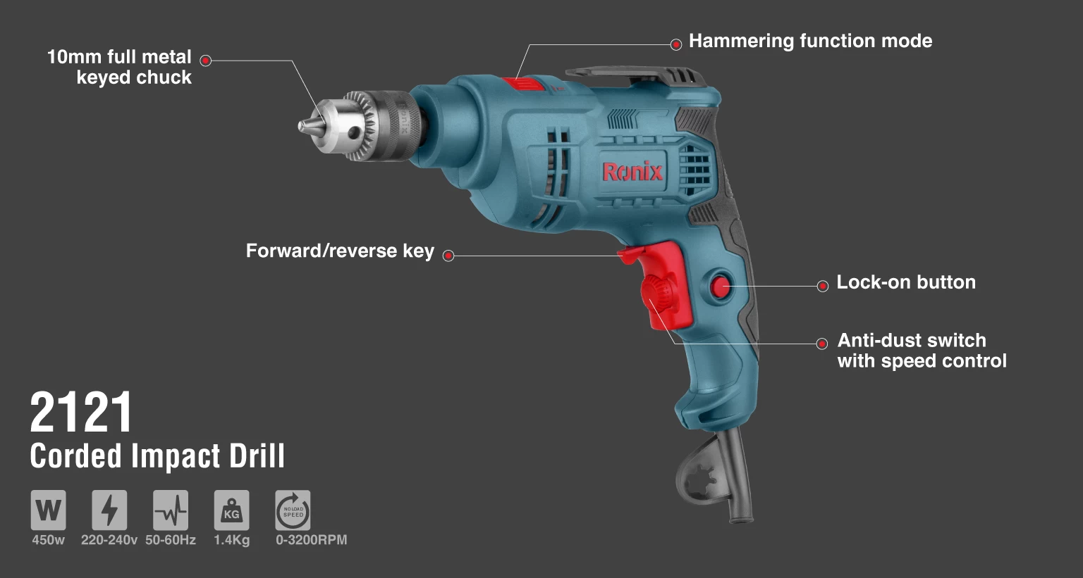 corded-impact-drill-10mm-400w-vega-series-2121