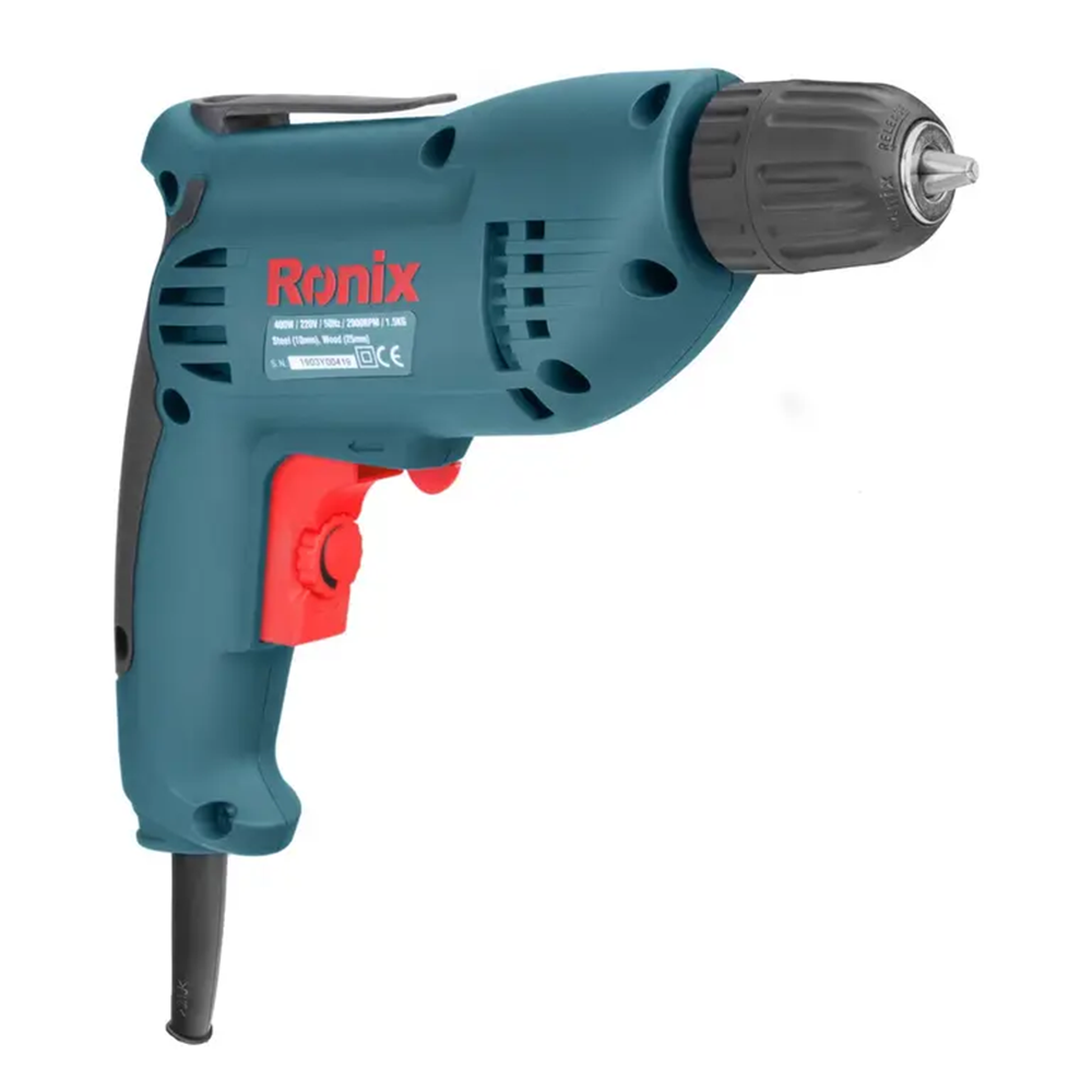 دریل برقی 10 میلی متری 400 وات رونیکس مدل 2210 دریل برقی 10 میلی متری 400 وات رونیکس مدل 2210