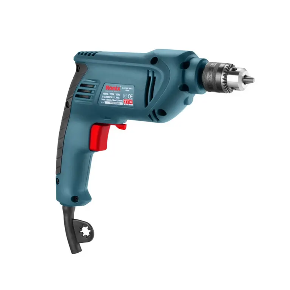 دریل برقی آچاری 10 میلی متری 400 وات رونیکس مدل 2114 دریل برقی آچاری 10 میلی متری 400 وات رونیکس مدل 2114